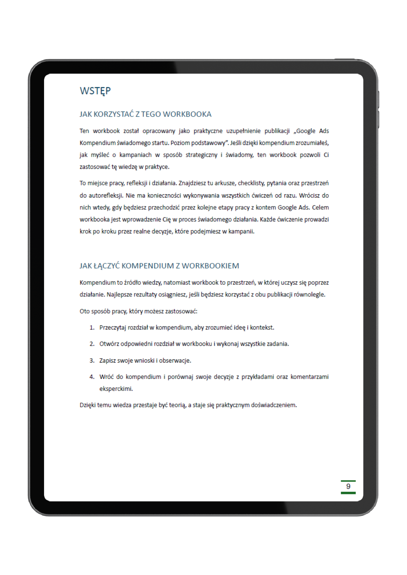 GOOGLE ADS WORKBOOK <br> ŚWIADOMEGO STARTU - obrazek 8