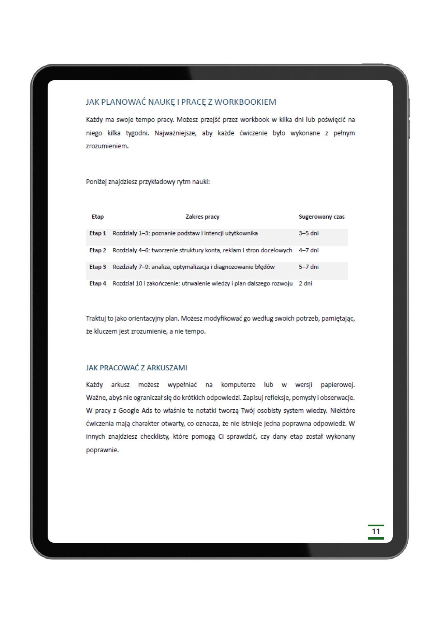 GOOGLE ADS WORKBOOK <br> ŚWIADOMEGO STARTU - obrazek 9