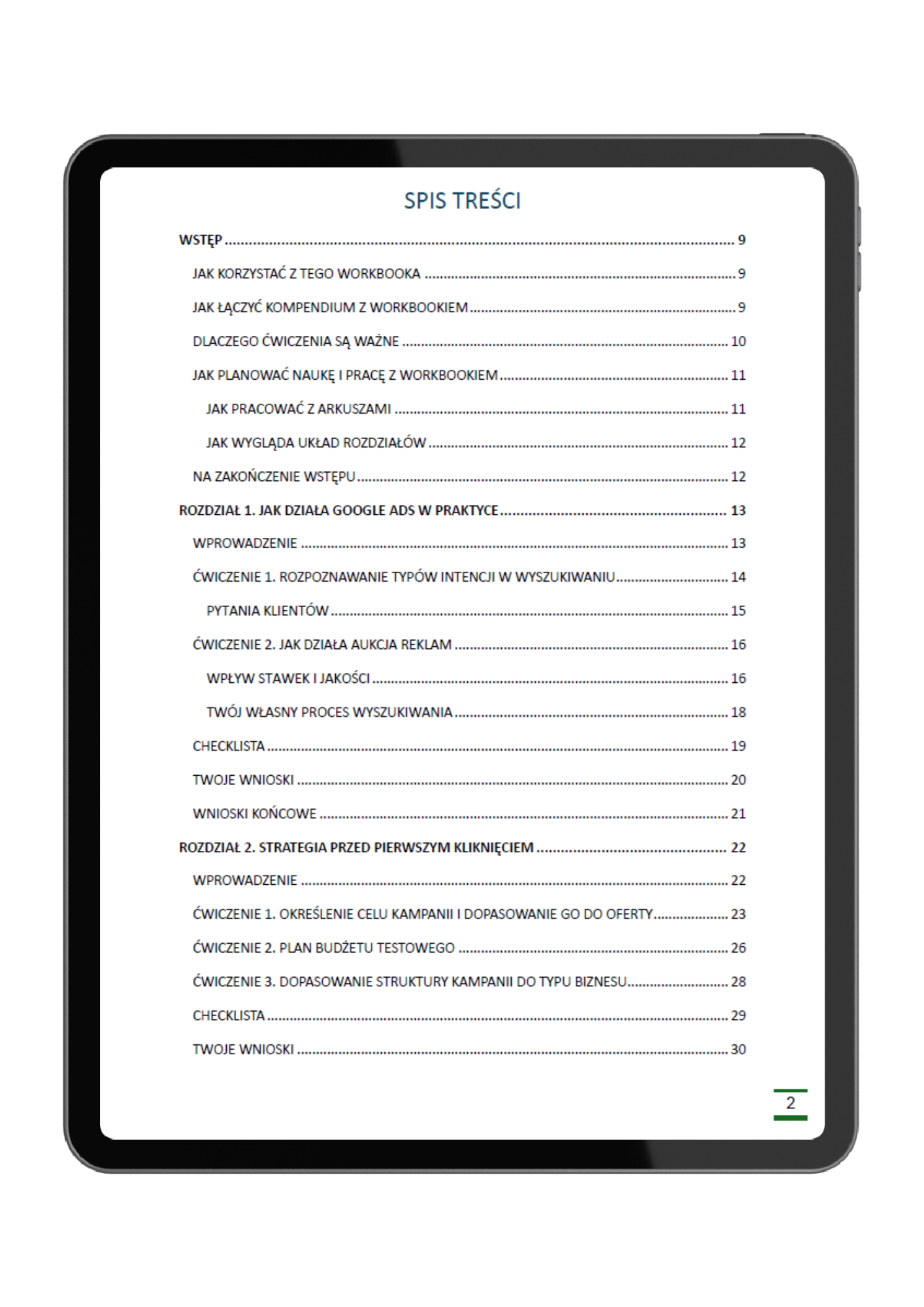 GOOGLE ADS WORKBOOK <br> ŚWIADOMEGO STARTU - obrazek 2